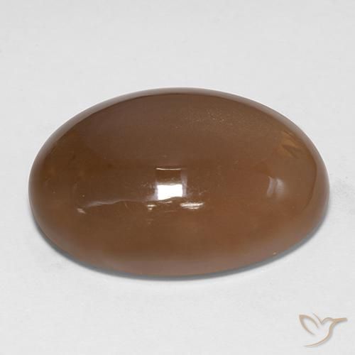 9,17 ctw natürlicher gold-braun Mondstein, Oval, Lichtdurchlässig