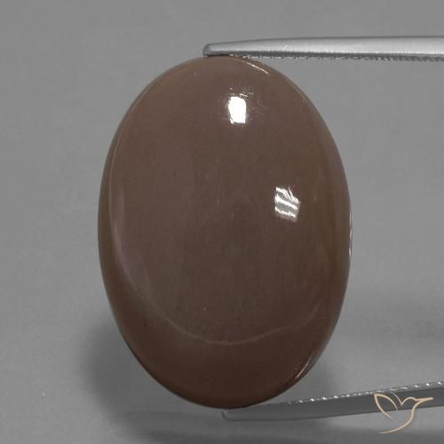 27.29ct Natürlicher Mittel braun Mondstein, Oval, Lichtundurchlässig