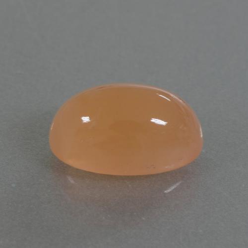 3,49 ctw natürlicher orangefarbener Mondstein, Oval Schliff, Lichtdurchlässig