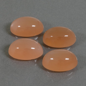 15,19 ct natürliche orangefarbener Mondstein-Edelsteine, Oval Schliff, Lichtdurchlässig