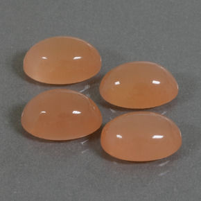 14,46 ct natürliche orangefarbener Mondstein-Edelsteine, Oval Schliff, Lichtdurchlässig