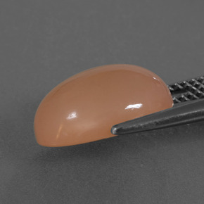 9,17 ctw natürlicher Pfirsich-orange Mondstein, Oval Schliff, Lichtdurchlässig