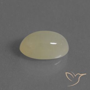 9,17 ctw natürlicher hellgelb Mondstein, Oval, Lichtdurchlässig