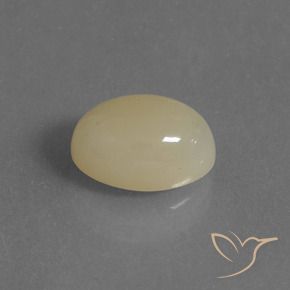 9,17 ctw natürlicher hellgelb Mondstein, Oval, Lichtdurchlässig