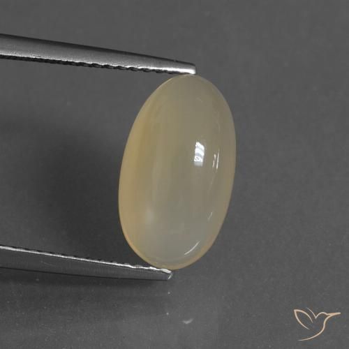4.00ct Natürlicher Helles warmes Braun Mondstein, Oval, Lichtdurchlässig