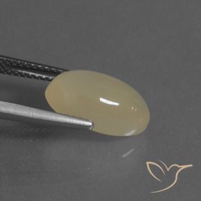 9,17 ctw natürlicher Helles warmes Braun Mondstein, Oval, Lichtdurchlässig