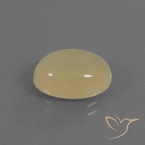 9,17 ctw natürlicher Creme Mondstein, Oval, Lichtdurchlässig