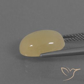 9,17 ctw natürlicher Creme Mondstein, Oval, Lichtdurchlässig