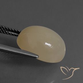 9,17 ctw natürlicher Mittel-Hellbraun Mondstein, Oval, Lichtdurchlässig