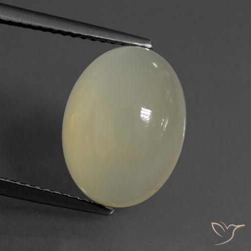 6.70ct Natürlicher Helles warmes Braun Mondstein, Oval, Lichtdurchlässig