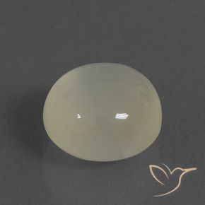 9,17 ctw natürlicher Warmweiß Mondstein, Oval, Lichtdurchlässig