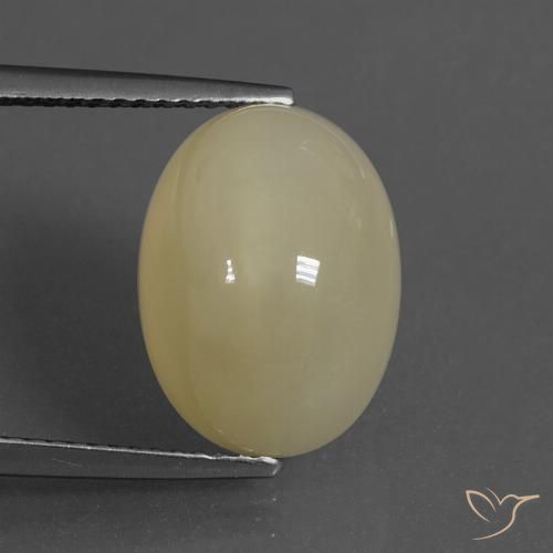 8.81ct Natürlicher Helles Kaffeebraun Mondstein, Oval, Lichtdurchlässig