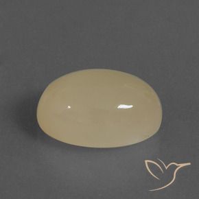 9,17 ctw natürlicher hellgelb Mondstein, Oval, Lichtdurchlässig