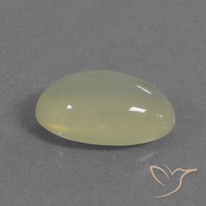9,17 ctw natürlicher Mittelgelb Mondstein, Oval, Lichtdurchlässig