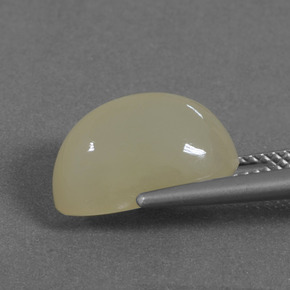 9,17 ctw natürlicher Mittelgelb Mondstein, Oval Schliff, Lichtdurchlässig