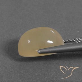 9,17 ctw natürlicher Helles Pfirsichgold Mondstein, Oval, Lichtdurchlässig