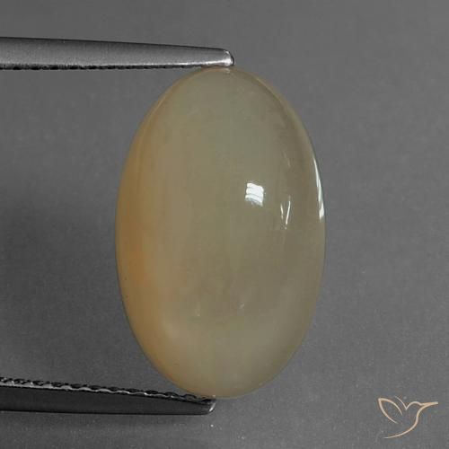 6.93ct Natürlicher Helles warmes Braun Mondstein, Oval, Lichtdurchlässig