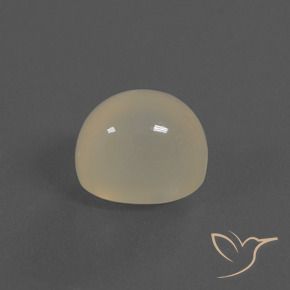 9,17 ctw natürlicher Perlweiss Mondstein, Oval, Lichtdurchlässig