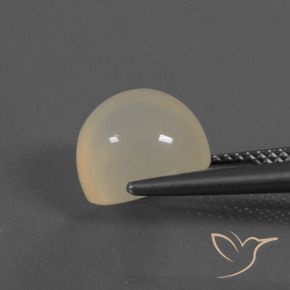 9,17 ctw natürlicher Perlweiss Mondstein, Oval, Lichtdurchlässig
