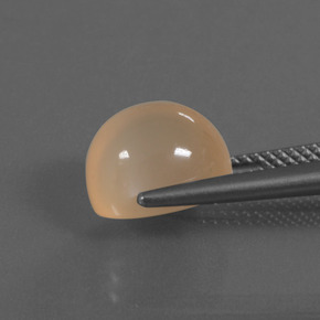 4,67 ctw natürlicher orangefarbener Mondstein, Oval Schliff, Lichtdurchlässig