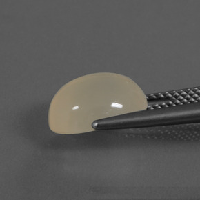 9,17 ctw natürlicher Cremeweiß Mondstein, Oval Schliff, Lichtdurchlässig