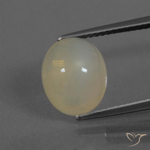 4.81ct Natürlicher Helles Kaffeebraun Mondstein, Oval, Lichtdurchlässig