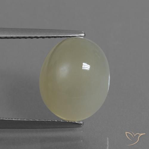 5.44ct Natürlicher Erdiges Braun Mondstein, Oval, Lichtdurchlässig