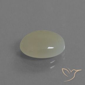 9,17 ctw natürlicher grünlich-gelb Mondstein, Oval, Lichtdurchlässig
