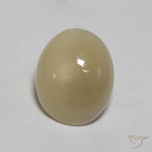3.03ct Natürlicher Helles Kaffeebraun Mondstein, Oval, Lichtdurchlässig