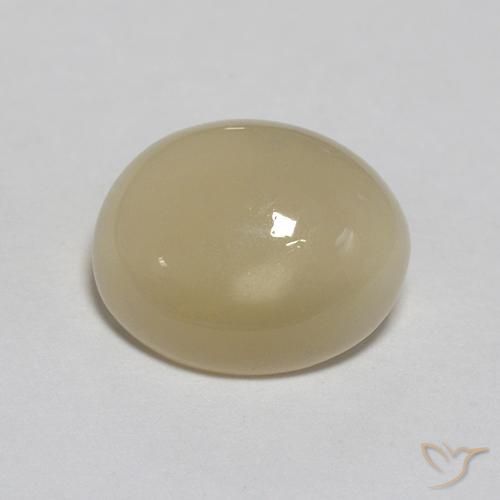 9,17 ctw natürlicher Helles Kaffeebraun Mondstein, Oval, Lichtdurchlässig