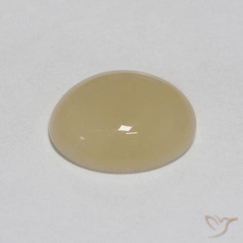 9,17 ctw natürlicher Helles Kaffeebraun Mondstein, Oval, Lichtdurchlässig