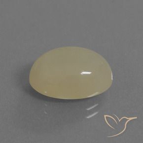9,17 ctw natürlicher Creme Mondstein, Oval, Lichtdurchlässig
