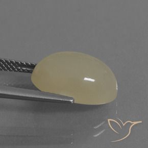 9,17 ctw natürlicher Creme Mondstein, Oval, Lichtdurchlässig