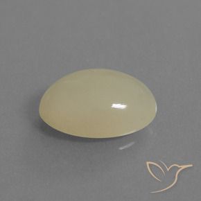 9,17 ctw natürlicher hellgelb Mondstein, Oval, Lichtdurchlässig
