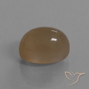 9,17 ctw natürlicher Helles Karamellbraun Mondstein, Oval, Lichtdurchlässig