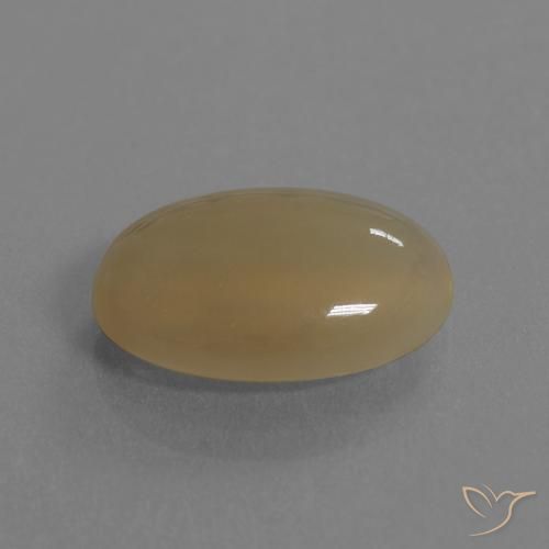9,17 ctw natürlicher Mitteldunkles Orange Mondstein, Oval, Lichtdurchlässig