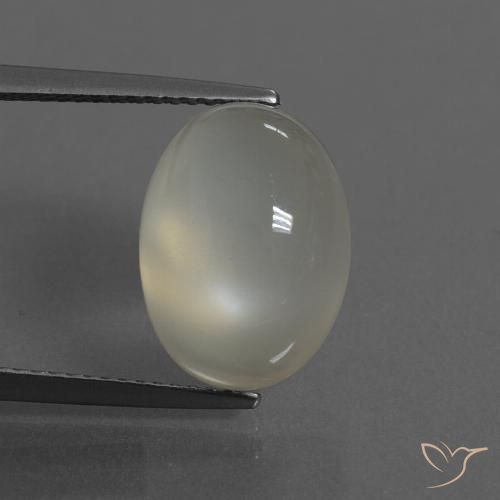 7.56ct Natürlicher hellgelb Mondstein, Oval, Lichtdurchlässig