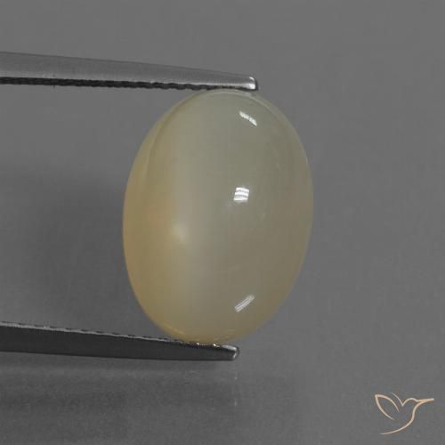8.75ct Natürlicher Helles Kaffeebraun Mondstein, Oval, Lichtdurchlässig