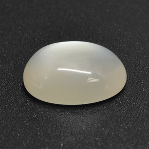 2,78 ctw natürlicher weißer Mondstein, Oval Schliff, Lichtdurchlässig