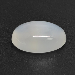3,32 ctw natürlicher weißer Mondstein, Oval Schliff, Lichtdurchlässig