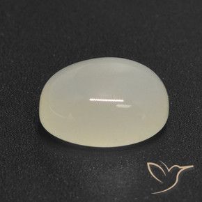 9,17 ctw natürlicher Perlweiss Mondstein, Oval, Lichtdurchlässig