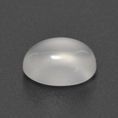 3,09 ctw natürlicher weißer Mondstein, Oval Schliff, Lichtdurchlässig