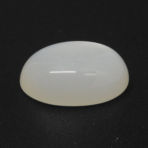 3,82 ctw natürlicher weißer Mondstein, Oval Schliff, Lichtdurchlässig