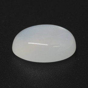 3,62 ctw natürlicher weißer Mondstein, Oval Schliff, Lichtdurchlässig