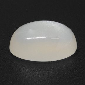 4,94 ctw natürlicher weißer Mondstein, Oval Schliff, Lichtdurchlässig