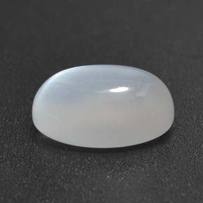 2,13 ctw natürlicher weißer Mondstein, Oval Schliff, Lichtdurchlässig