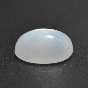 1,88 ctw natürlicher weißer Mondstein, Oval Schliff, Lichtdurchlässig
