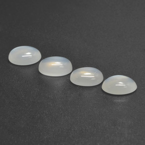 4,56 ct natürliche weißer Mondstein-Edelsteine, Oval Schliff, Lichtdurchlässig