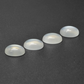 4,80 ct natürliche weißer Mondstein-Edelsteine, Oval Schliff, Lichtdurchlässig