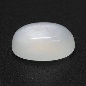 4,99 ctw natürlicher weißer Mondstein, Oval Schliff, Lichtdurchlässig